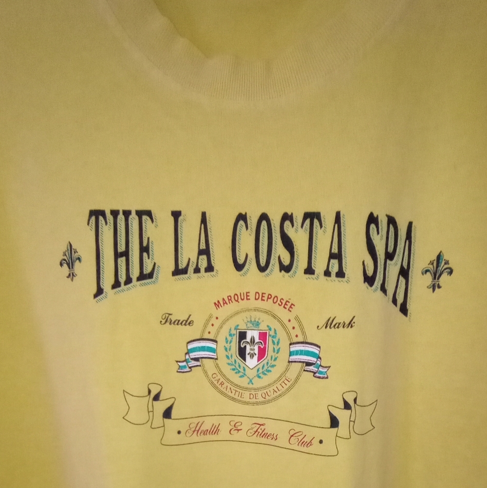 VTG EUC 100% Cotton La Costa Spa TShirt Women's One Size